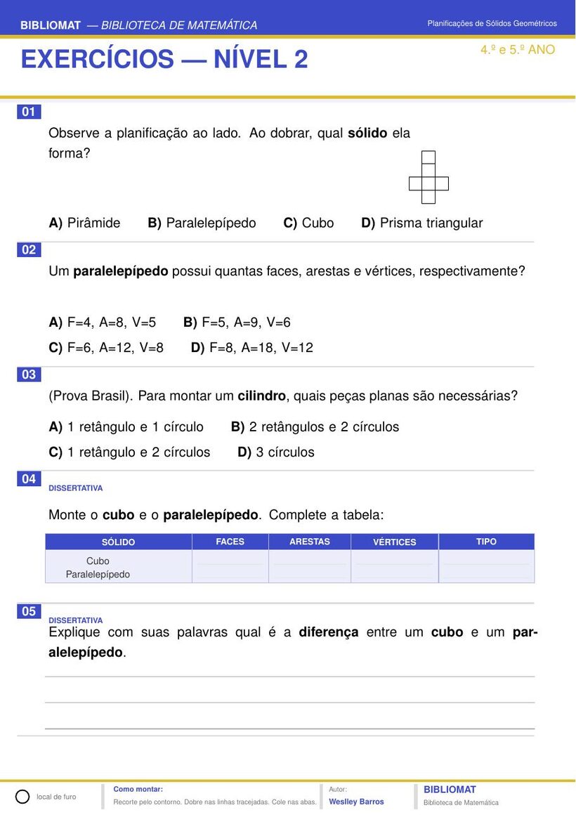 Exercícios nível 2