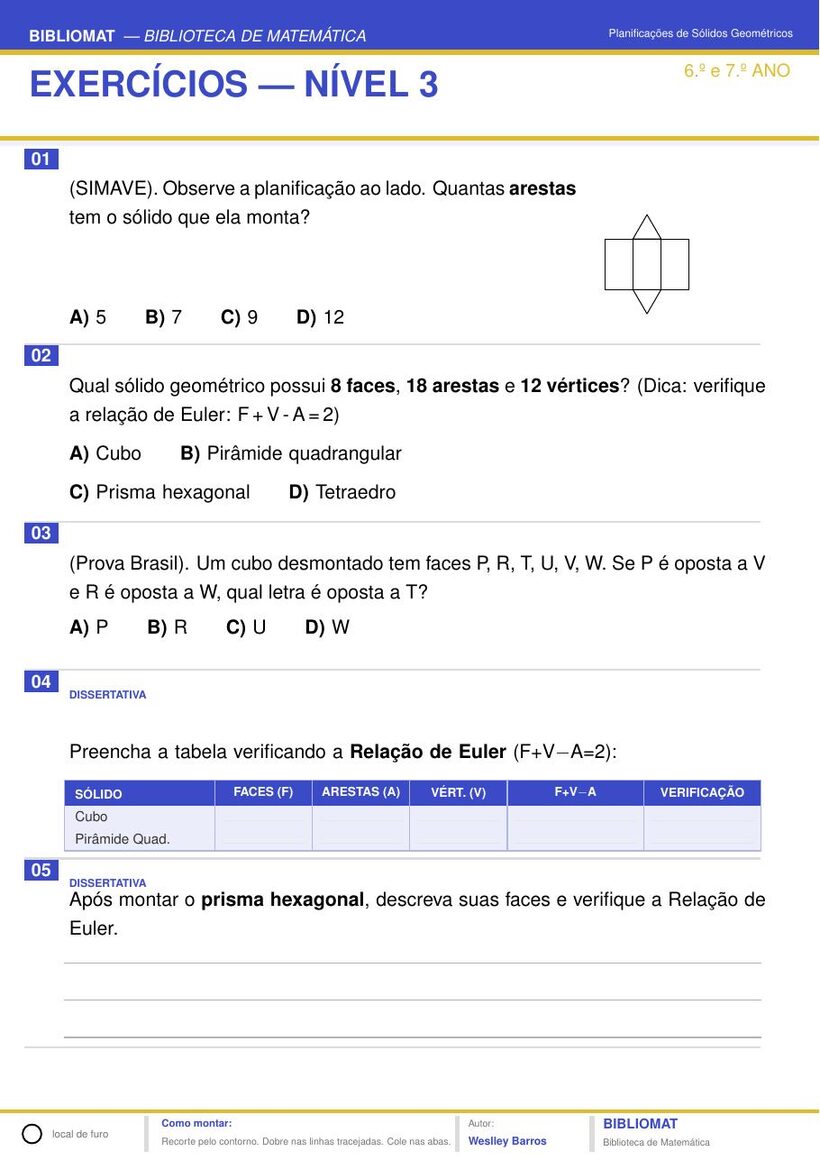 Exercícios nível 3